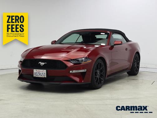 Burgundy 2018 Ford Mustang Ecoboost Premium