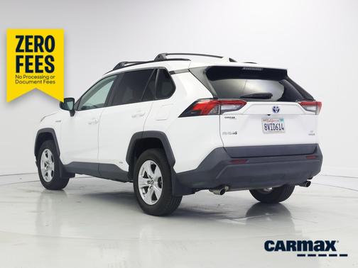 White 2021 Toyota RAV4 Hybrid LE