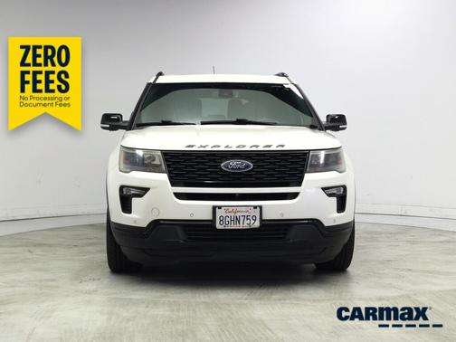 White 2018 Ford Explorer Sport