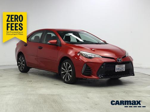 Red 2017 Toyota Corolla SE