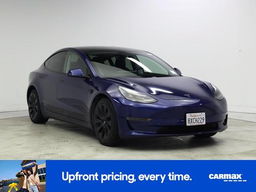 Blue 2021 Tesla Model 3 Long Range