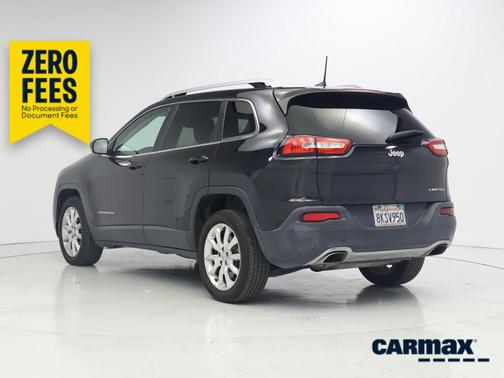 Black 2016 Jeep Cherokee Limited