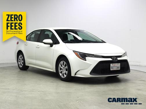 White 2021 Toyota Corolla LE