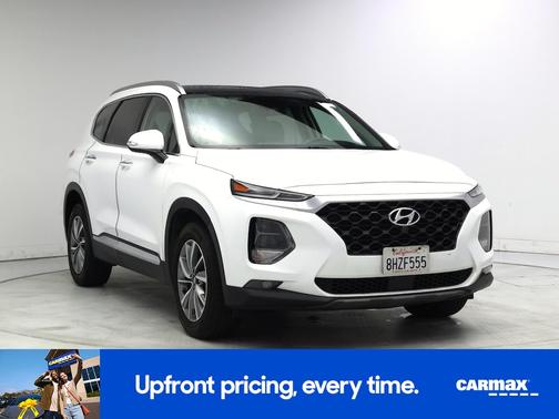White 2019 Hyundai SANTA FE Ultimate