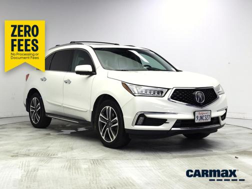 White 2017 Acura MDX Advance
