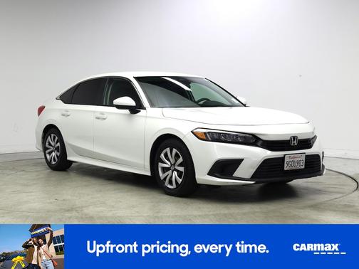 White 2023 Honda Civic LX