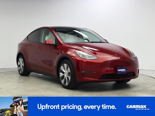 Red 2024 Tesla Model Y Long Range