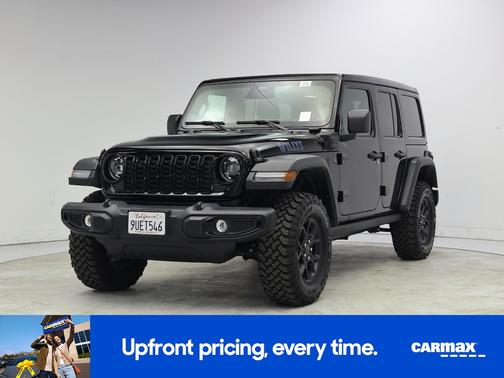 Black 2025 Jeep Wrangler 4xe Willy's