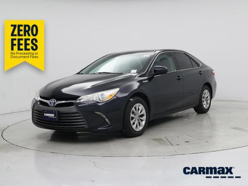 Blue 2017 Toyota Camry Hybrid LE