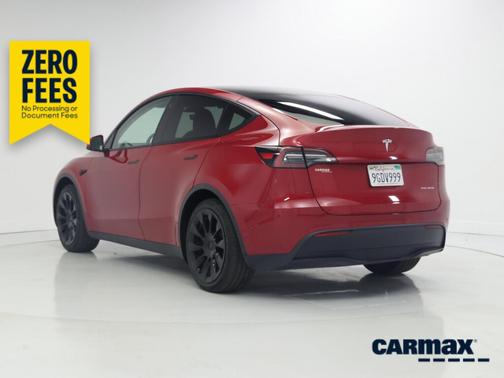 Red 2023 Tesla Model Y Long Range