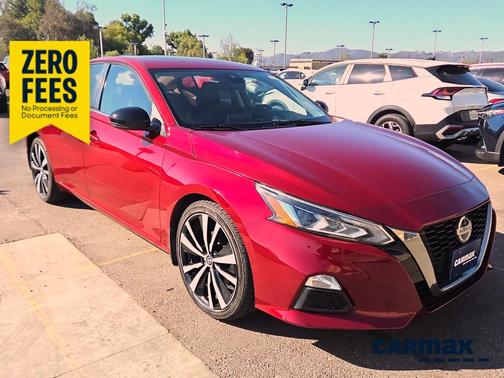 Red 2021 Nissan Altima SR
