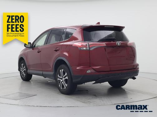 Red 2018 Toyota RAV4 LE