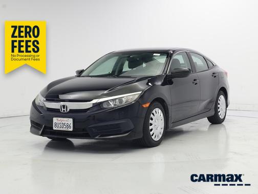 Black 2017 Honda Civic LX