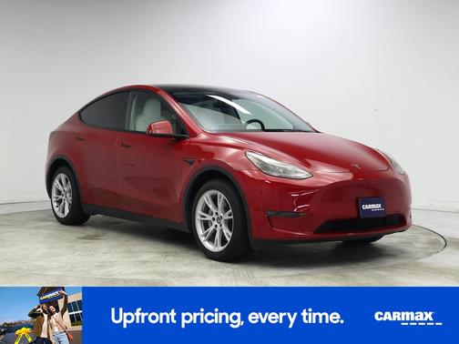 Red 2023 Tesla Model Y Long Range