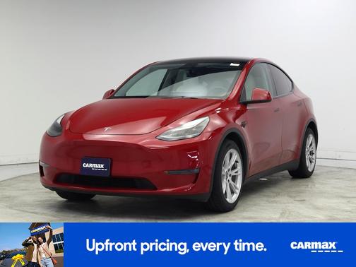 Red 2023 Tesla Model Y Long Range