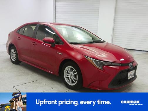 Red 2020 Toyota Corolla Hybrid LE