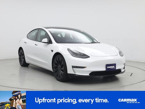 White 2022 Tesla Model 3 Performance