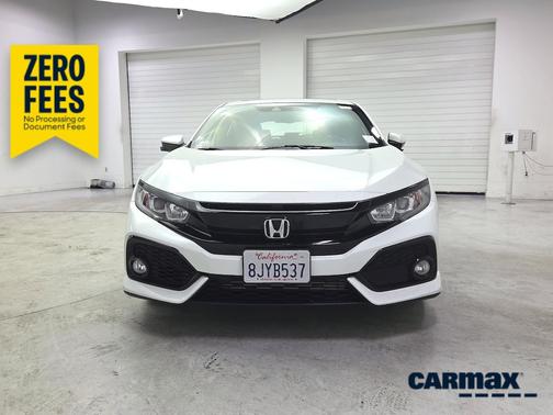 White 2019 Honda Civic EX-L