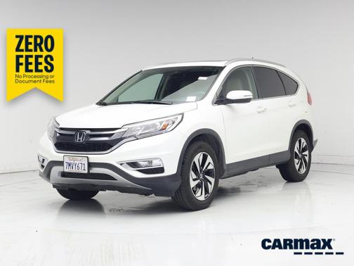 White 2015 Honda CR-V Touring