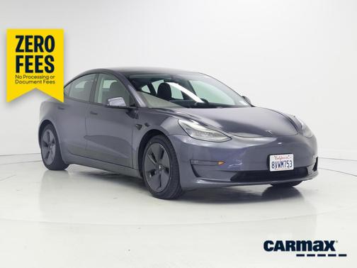 Gray 2021 Tesla Model 3 Long Range