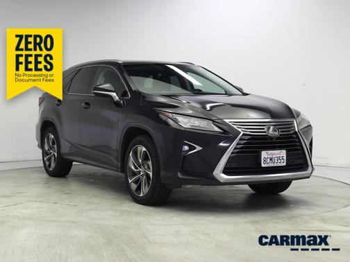 Black 2018 Lexus RX 350 L