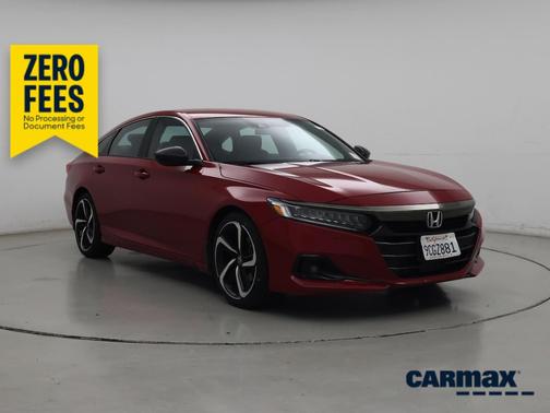 Red 2022 Honda Accord Sport
