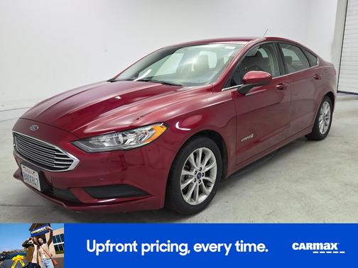 Red 2017 Ford Fusion Hybrid SE