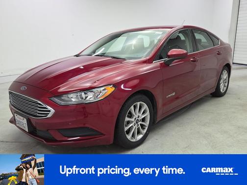 Red 2017 Ford Fusion Hybrid SE
