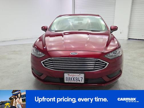 Red 2017 Ford Fusion Hybrid SE