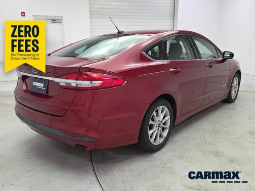 Red 2017 Ford Fusion Hybrid SE