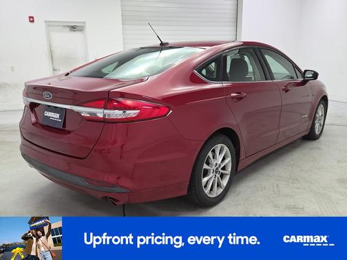 Red 2017 Ford Fusion Hybrid SE