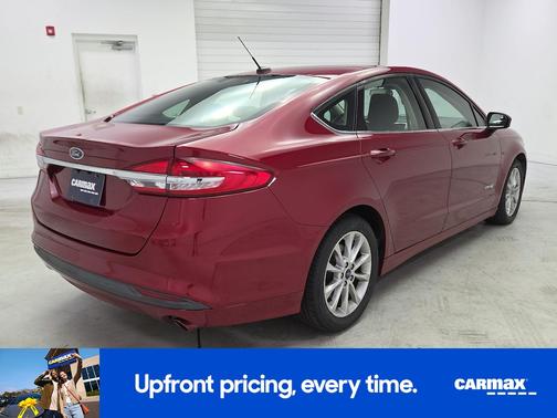 Red 2017 Ford Fusion Hybrid SE