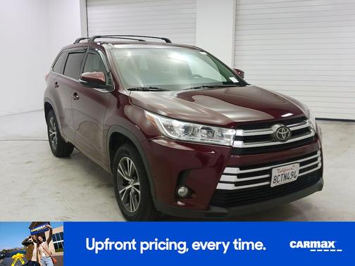 Burgundy 2018 Toyota Highlander LE Plus
