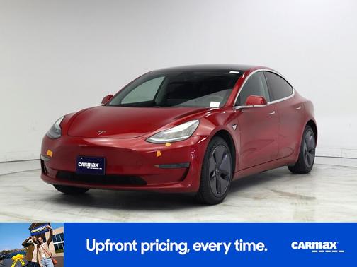 Red 2020 Tesla Model 3 Standard Range Plus