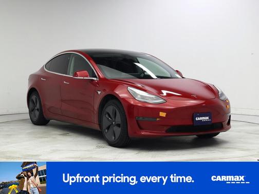 Red 2020 Tesla Model 3 Standard Range Plus