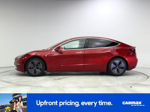 Red 2020 Tesla Model 3 Standard Range Plus