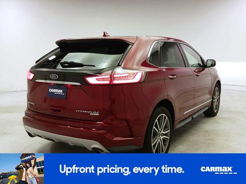 Red 2019 Ford Edge Titanium