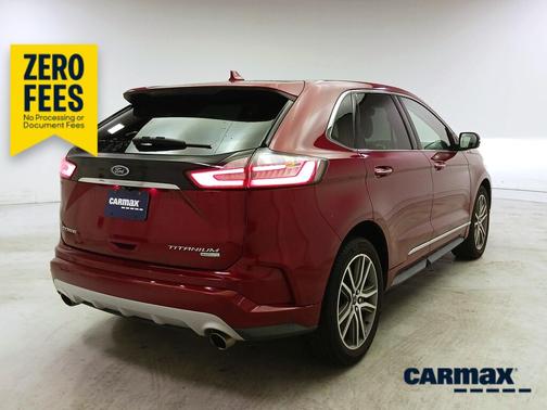 Red 2019 Ford Edge Titanium