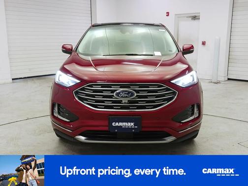 Red 2019 Ford Edge Titanium