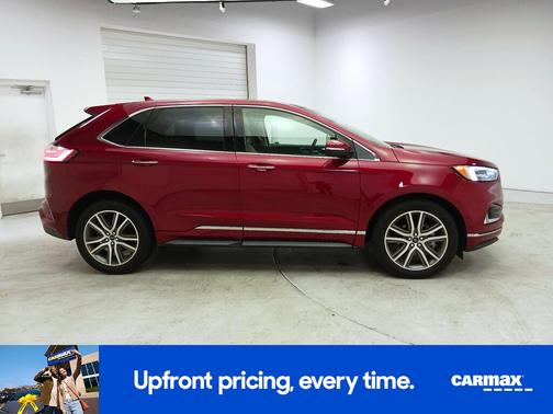 Red 2019 Ford Edge Titanium