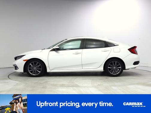 White 2020 Honda Civic EX