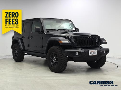 Black 2025 Jeep Wrangler Willy's