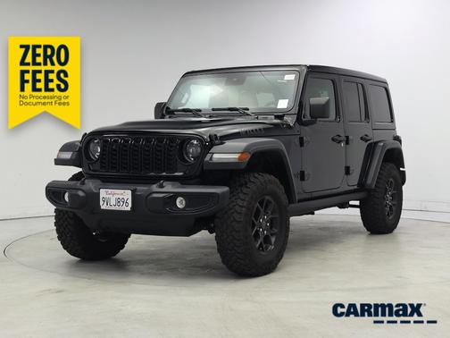 Black 2025 Jeep Wrangler Willy's