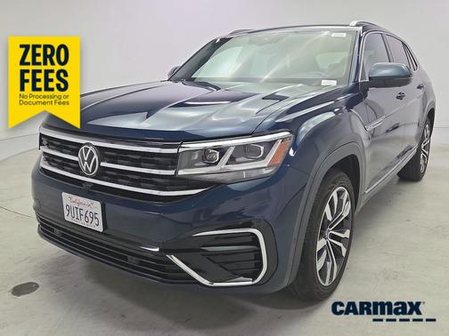 Blue 2021 Volkswagen Atlas Cross Sport SEL Premium R-Line