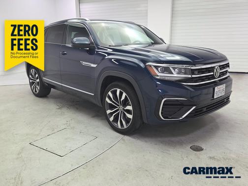 Blue 2021 Volkswagen Atlas Cross Sport SEL Premium R-Line