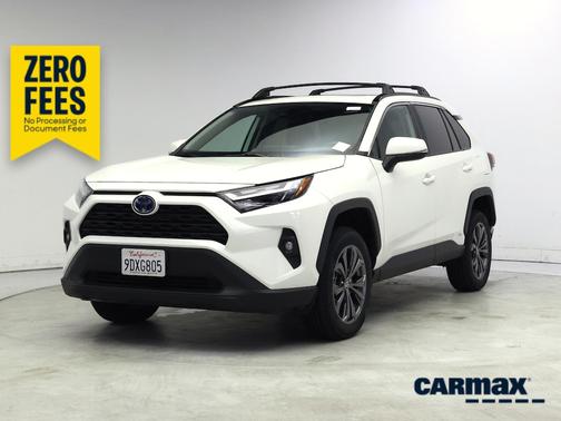 White 2022 Toyota RAV4 Hybrid XLE Premium