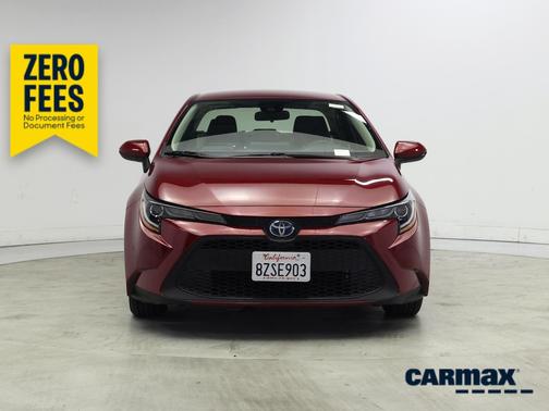 Red 2022 Toyota Corolla Hybrid LE