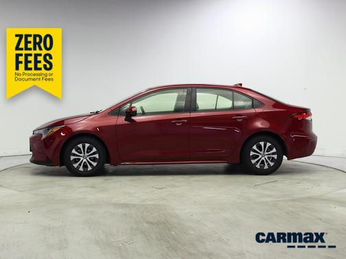 Red 2022 Toyota Corolla Hybrid LE