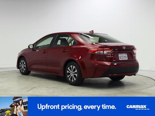 Red 2022 Toyota Corolla Hybrid LE