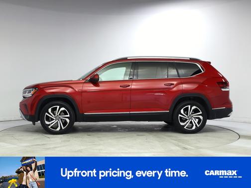 Red 2021 Volkswagen Atlas SEL Premium